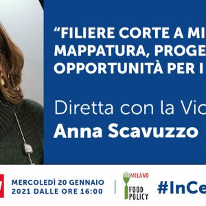 Food Policy #InCentrale #3 Diretta con la Vicesindaco Anna Scavuzzo
