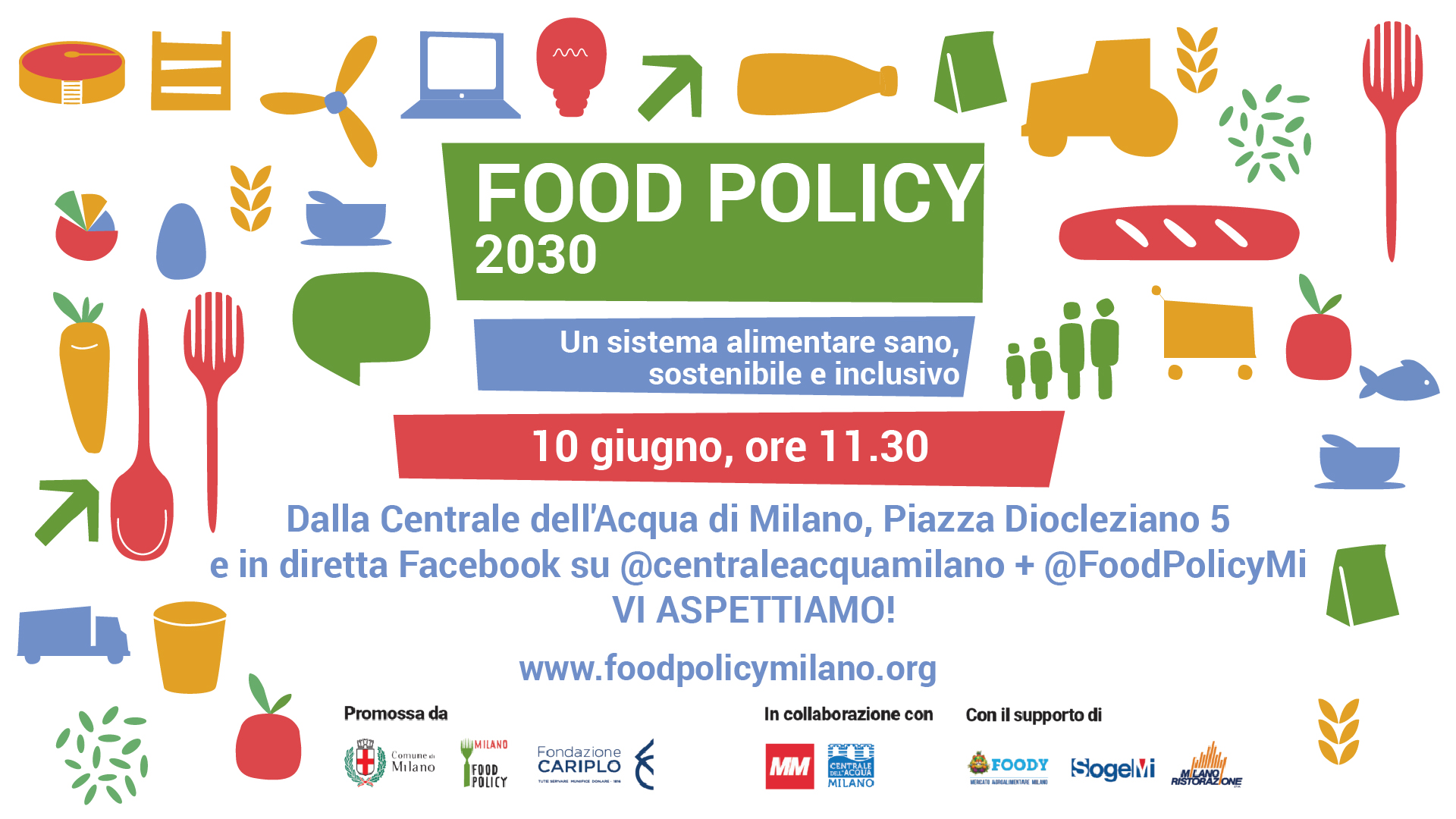 Food Policy 2030: Un sistema alimentare, sano, sostenibile e inclusivo - Inaugurazione della mostra
