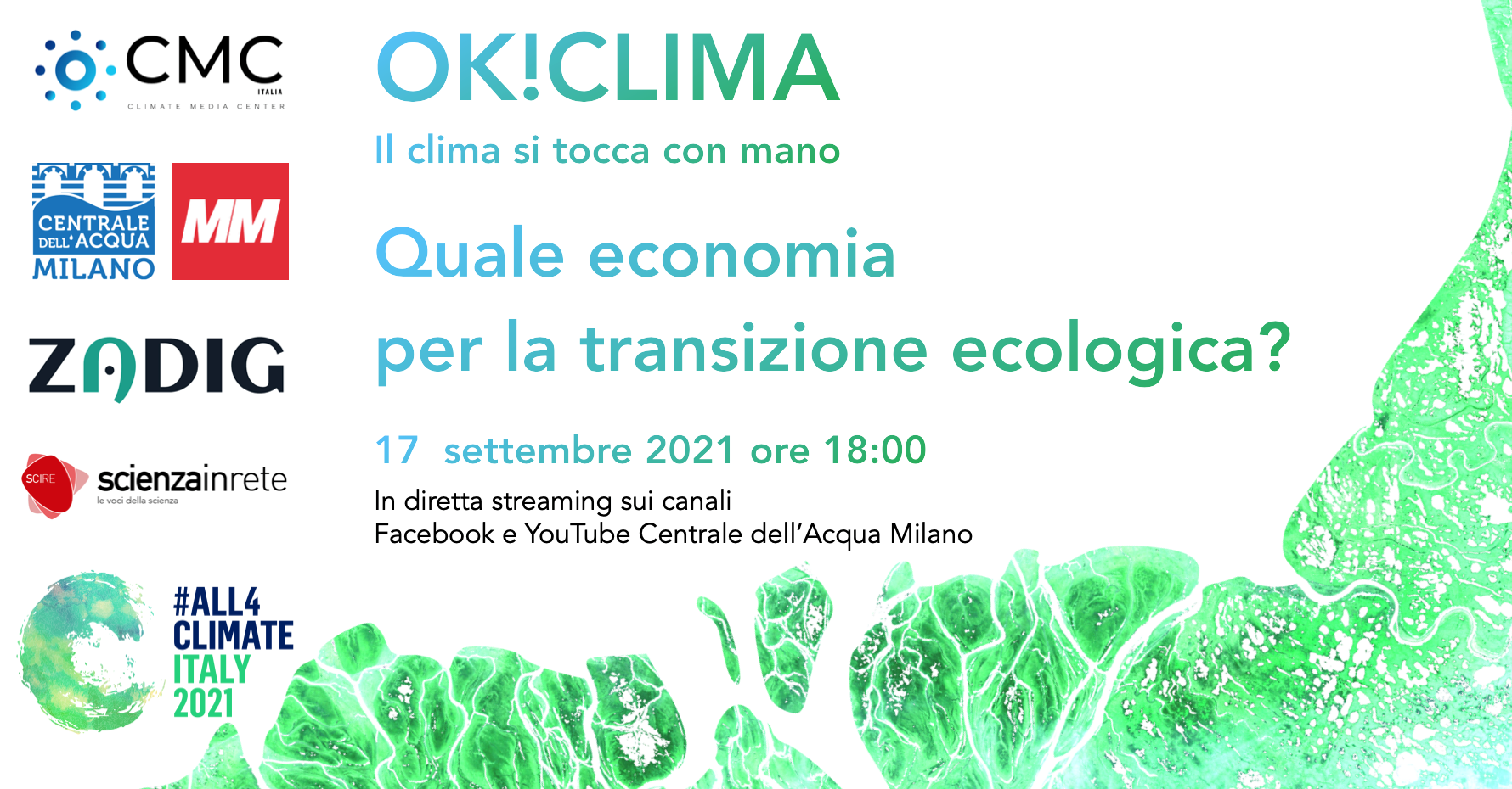OK!CLIMA - Il clima si tocca con mano #3 "Quale economia per la transizione ecologica?"
